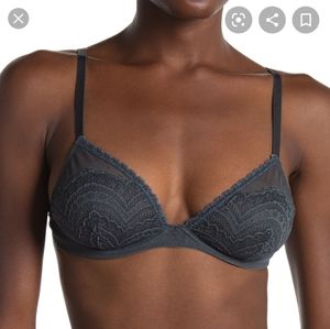 Free People Galloon Lace Unlined Bra storm